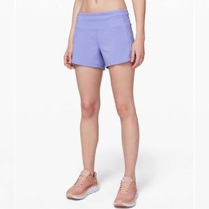 Lululemon Speed Up Short 2.5” size 4 like new, hydrangea blue, mid-rise